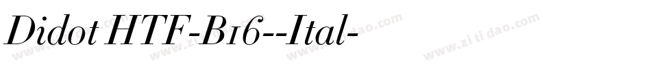 Didot HTF-B16--Ital字体转换